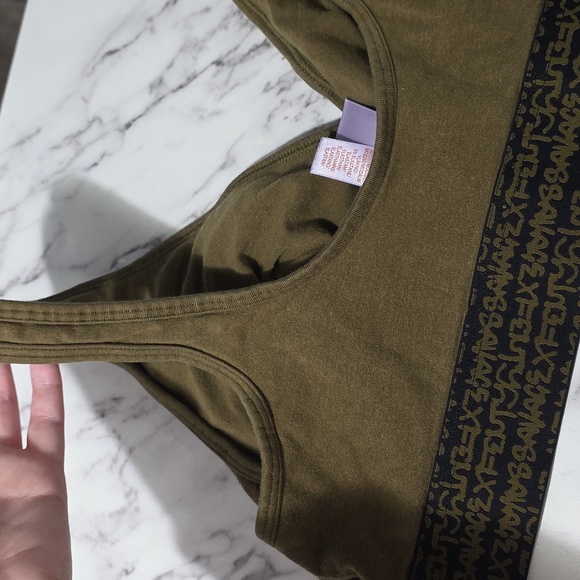 Savage X Fenty Olive Wrap Bralette with Branded Band - Picture 5 of 7
